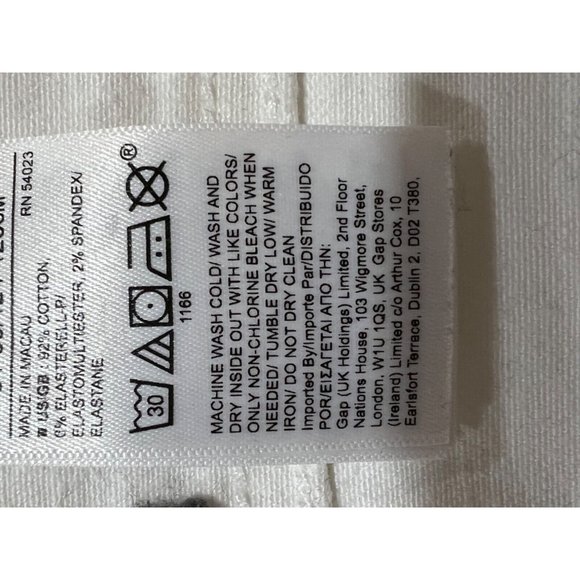 NWT BANANA REPUBLIC High Rise Skinny Ankle Jeans Sz 34 White Stretch #668482 - Picture 7 of 7